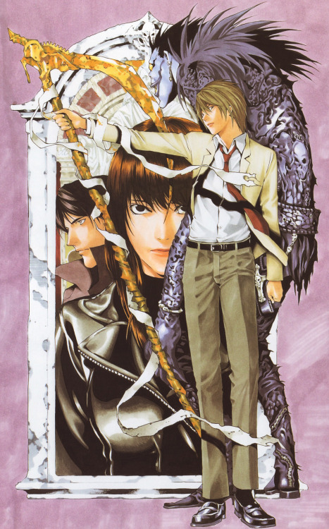 june2734:Death Note Illustrations by Takeshi Obata 