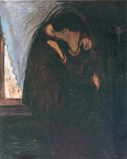 immortart:Edvard Munch, Kiss, 1897.