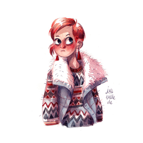 cozy knitted sweater Girls <3you can also watch me painting the first one on my YouTube channel :