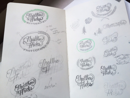 adriennedraws:  A logo I made with my process included! Vectorizing hand type is the perfect mix of 