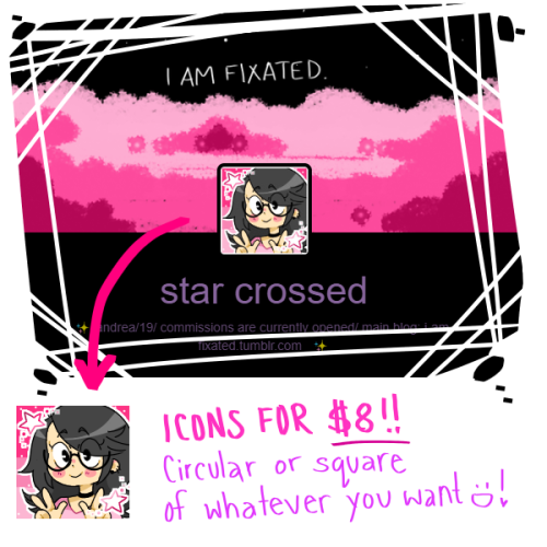 i-am-fixated-art: in addition to what i already offer, i do icons now too!! message me if youre inte