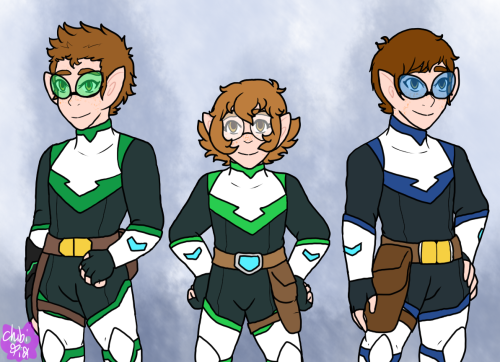 So.I wanted some Realities Connected Stoker siblings in VLD armor inspired flight suits. Not just th