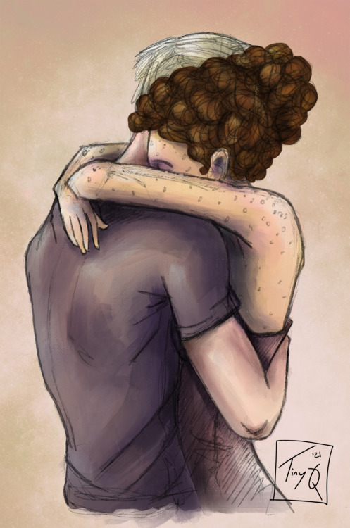 I was feeling a bit anxious this morning so I coloured a doodle… (I have so many doodles of people s