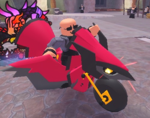 Charles On The Sukiogami Motorcycle