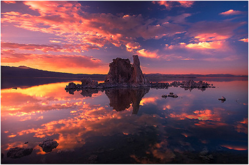 Fire Reflections by kevin mcneal on Flickr.