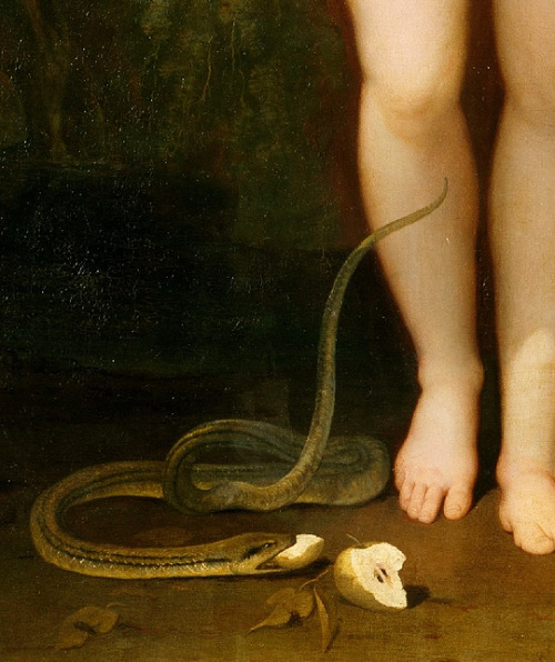 20aliens:The Temptation of Adam (detail)oil on canvasJames Barry (1741–1806)