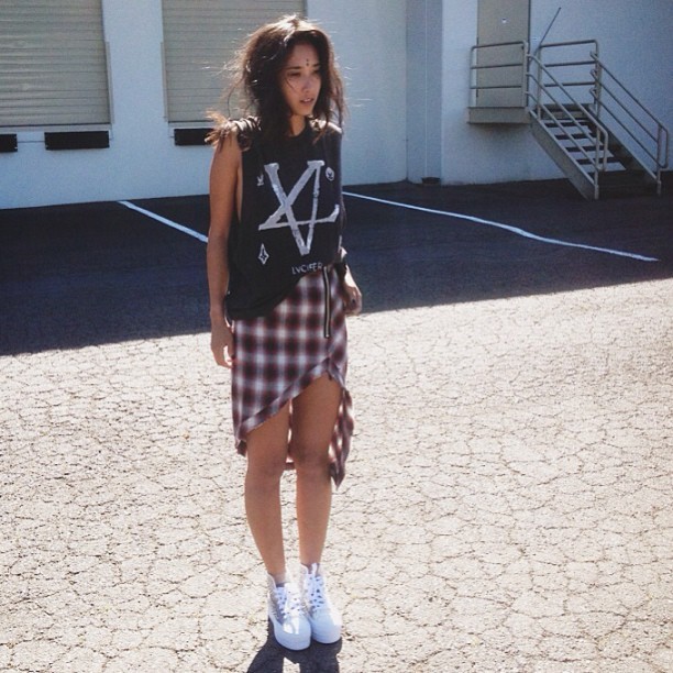 solestruckshoes:  Can’t get over how good this head to toe @unif look is! So tuff.