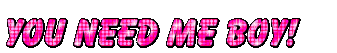 [ID: Glittering Animated Text In Rainbow Colors Taken From The PS5 Tiktok. They Say: Its Me, Boy! Im