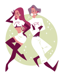 sibyllinesketchblog:  Team Rocket illustration