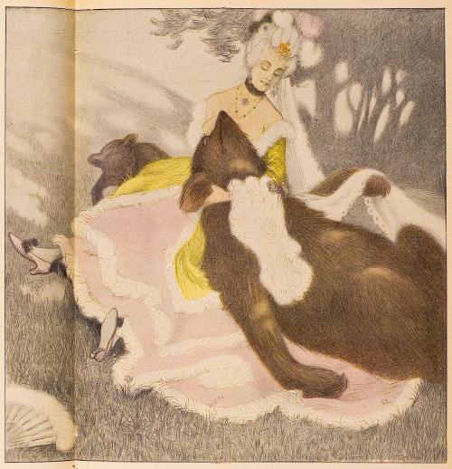 Moritz Bauernfeind (1870-1947), ‘Prinzessin mit den bären’ (The Princess and the Bears),