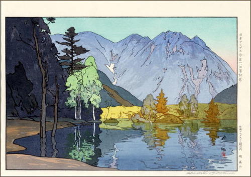 elvispandemonium: Hiroshi Yoshida 吉田 博 (1876 - 1950)  - Hodakayama, 1921