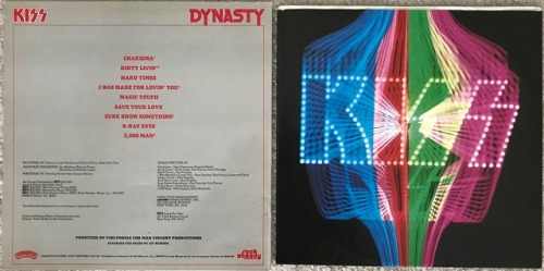 2timesaweek: vinylspinning: Kiss: Dynasty (1979)Today marks 40 years since Kiss simultaneously celeb