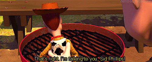 infinitryproductions:deliciouslydemure:5 Disney Movie Challenge [x]6: Funniest Moment: Sid Phillips 