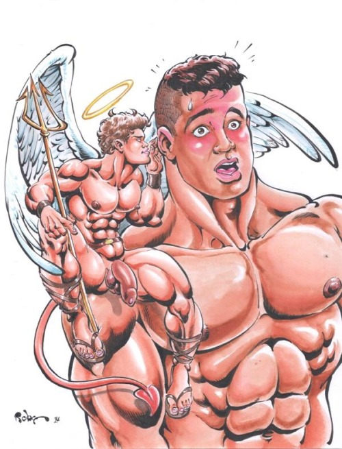 artfullygay:Art by JesusOnTheRocks.