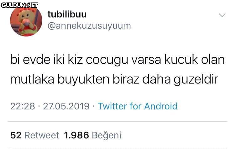 bi evde iki kiz cocugu...