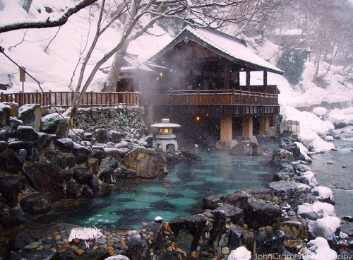 Takaragawa Onsen Rotenburo 宝川温泉 露天風呂