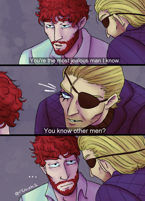 oreganojscudworth:Meme redraw of @queen-anarchy-666 ‘s Spy Olly and mine (Douglas, redhea