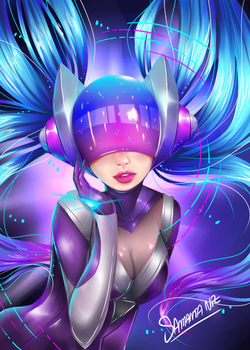 league-of-legends-sexy-girls:dj sona ethereal by keitenstudio