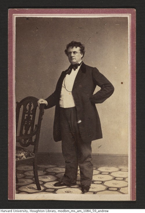 John A. Andrew, Governor of Massachusetts, 1861-1866. Carte-de-visite published by E. Anthony from a