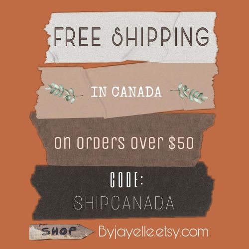 ✈️ Free shipping on the shop on orders $50CA or more with code: SHIPCANADA at checkout! ✈️#freeshi