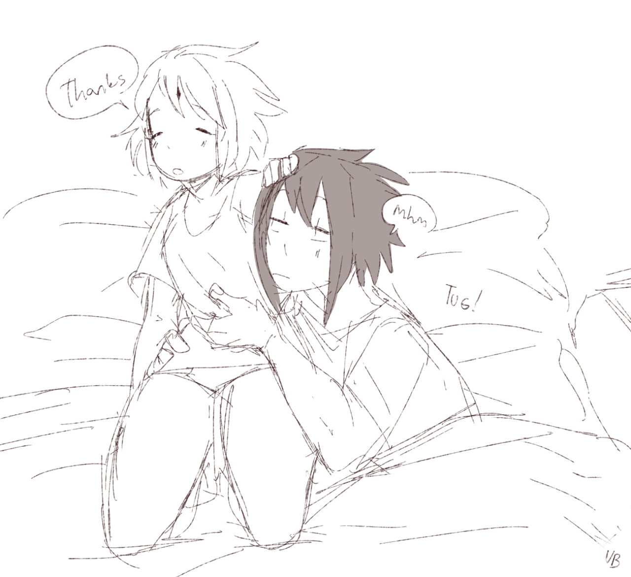 souredcandy:  neither of them are big morning people but waking up to keep his gf