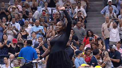 love-music-fashion-flawless:  Serena Williams wins the  opening match at the 2018