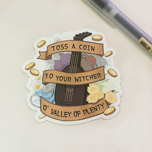 Here is the Witcher inspired stickeryou can check on my StudioXOA Etsy shop!www.etsy.com/ca/