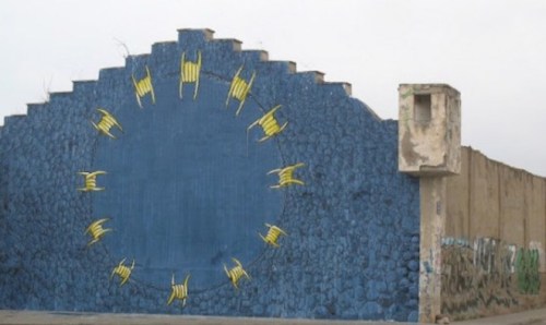 art-and-anarchism:  European Union fuck you! Nobody is illegal.