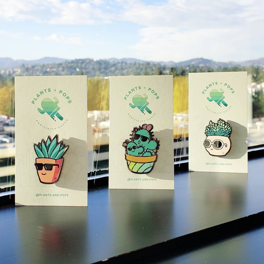 Example of Cute Plant Pins