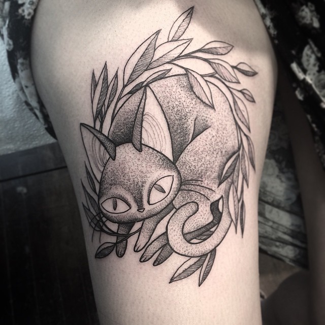 nomicheese:  So this boss lady gets jiji as her first tattoo and then immediately