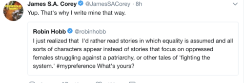 digital–coffin:elucubrare:darkersolstice:elucubrare:But, you see, James, my dude, Robin Hobb a