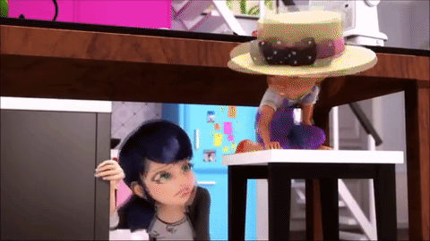 ailmaoo:  Marinette being a clumsy mess gif set 