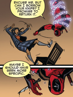 beardedbarefootandbespectacled: kinasin:   Spider-Man/Deadpool MU #1   @lerdan 