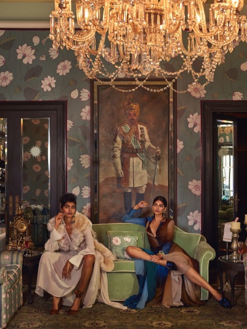 pocmodels: Radhika Nair &amp; Saffron Vadher by Greg Swales for Vogue India - September 2018