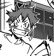 tinytooru:  tinytooru:  tinytooru:  Here is Hinata looking at Bokuto.     