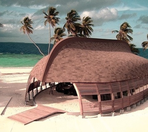 Unusual Reception, Alila Villas Hadahaa, Maldives