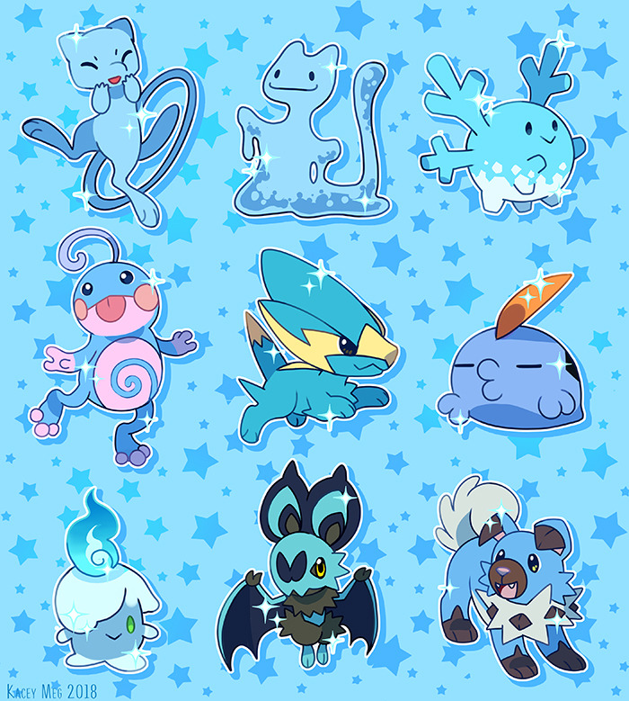 Kacey Meg — Blue shiny pokemon! Available on redbubble