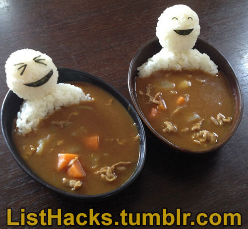 fumblrfish:  madamawesome444:  listhacks:  Rice Food Art Ideas - If you like this list follow ListHacks for more     Fun fact: School children in Japan won’t eat their food unless it’s cute.  If you’re ever interested in cooking this kind of food,