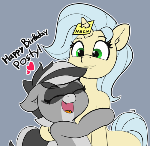 pabbley:Happy Birthday @postitsketchdump You cool heckin dude you! OwO!!!!!  aaah!  I