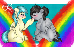 ask-cristice:  mistymod:  Gay horses collab