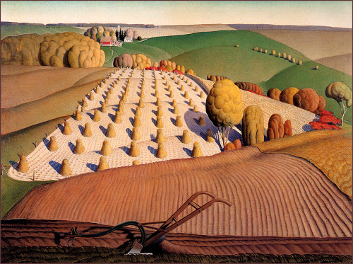 Grant Wood - Fall Plowing - 1931