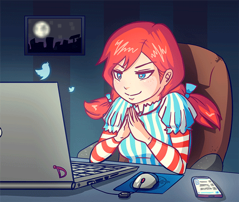 derpixon:  SMUGHow I imagined @wendys would be like while waiting for those spicy