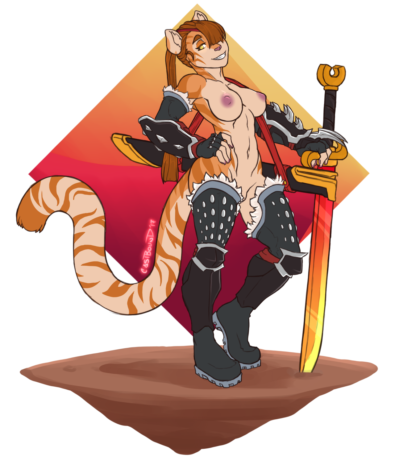 castarts: Stream done, and here’s the bikini babe! She’s a golden tiger merc