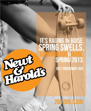 New Newt and Harold’s Spring ad I designed. Trying to make wrong boarding look good…it’s tough out there.