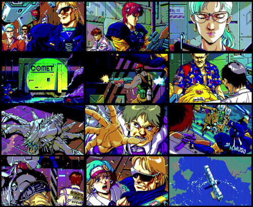 videogamesdensetsu: J·E·S·U·S II / ジーザスII (PC-8801 - Enix - 1991)Artists:The credits are not very clear (”artwork” is sometimes used for in-game illustrations) but it seems that  Shintarō Majima  was the main graphic designer. Shintarō