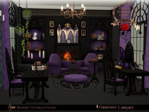 Obsidian Library By SIMcredible!designs | Available at TSR. Part of &lsquo;Modern Victorian Goth