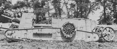 enrique262: Gun Carrier Mark I, the world’s first self-propelled artillery piece, mounting eit