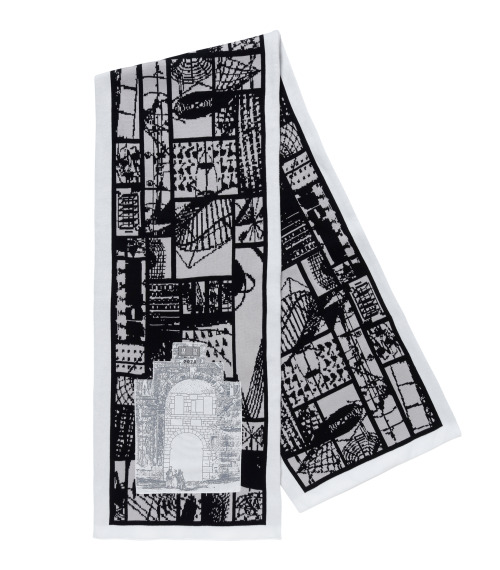 scavengedluxury:Cav Empt system grid knit scarf.