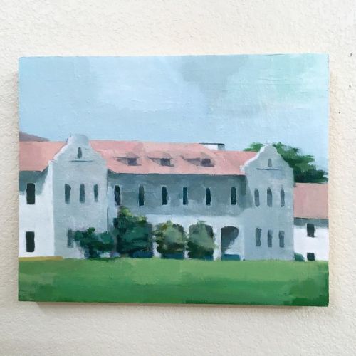 tonyhuynhart: Presidio. 10 x 8 inches. Oil on wood . . . . . #art #picoftheday #picture #landscapepa