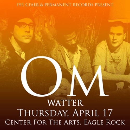 In a little over a week, on Thursday April 17th, OM﻿ will be playing the Center for the Arts, Eagle Rock with special guest WATTER. Grab your tickets in-store at @PermanentRecordsLA or @OrigamiVinyl﻿ with a small service fee (cash only) or online at...